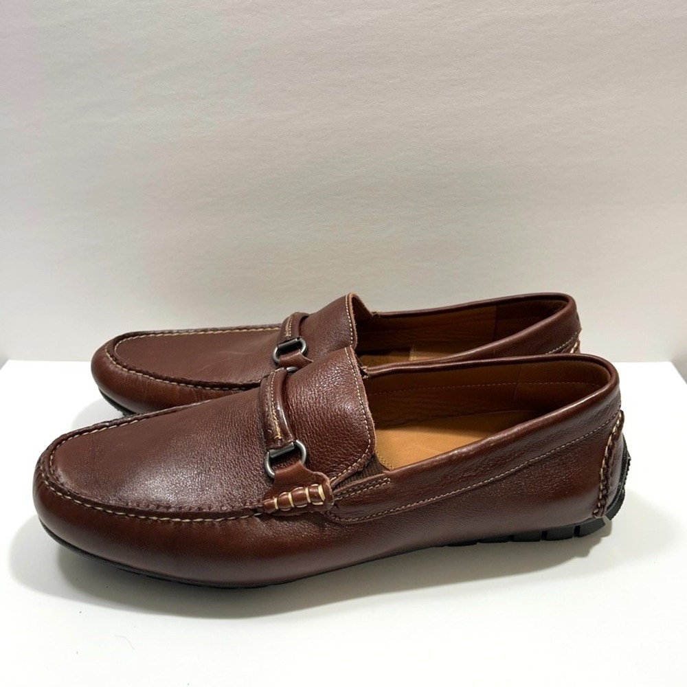 Johnston & Murphy‎ Buckle Drivers Mahogany Full Grain Men's Shoes Brown US 12M - Picture 5 of 9